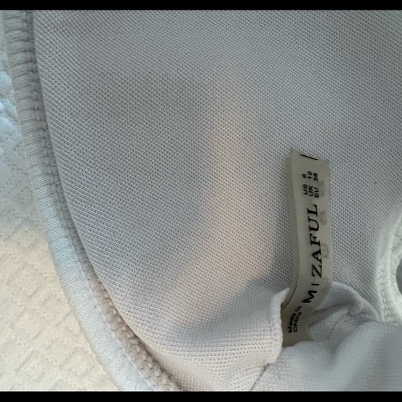 ZAFUL Women's White Bandeau Bikini Set High Cut Strapless Sexy Bathing Suit - Picture 8 of 11